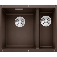 Кухонная мойка Blanco Subline 340/160-U L 523557 Кофе искусственный камень (литьевой мрамор) встраиваемый