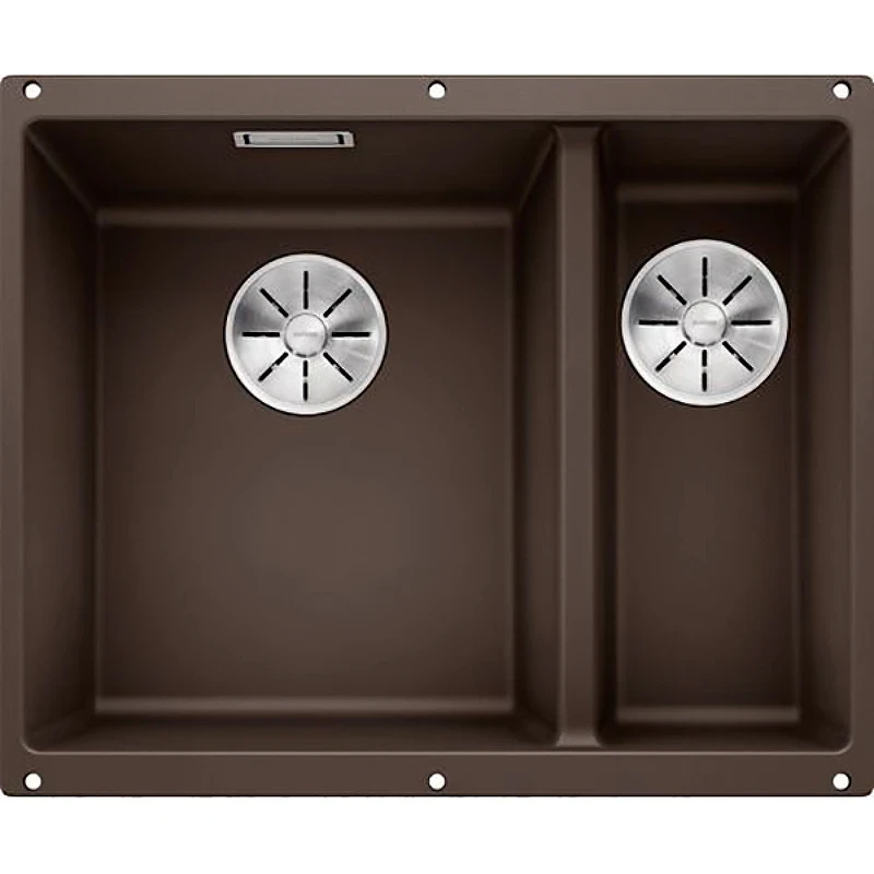 Кухонная мойка Blanco Subline 340/160-U L 523557 Кофе искусственный камень (литьевой мрамор) встраиваемый