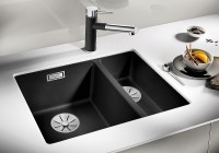 Кухонная мойка Blanco Subline 340/160-U L 523557 Кофе искусственный камень (литьевой мрамор) встраиваемый