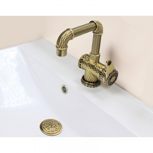 Смеситель для раковины ZorG Antic A 419 U-BR LOFT Бронза латунь