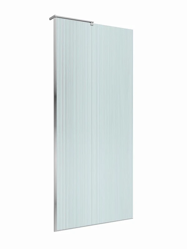 Душевая перегородка BelBagno Uno 90 UNO-L-1-TB-90-FL-Cr профиль Хром стекло рифленое