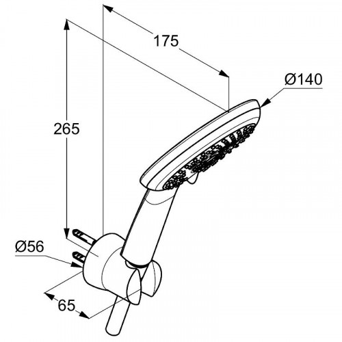 Душевой гарнитур Kludi Freshline 6795005-00 Хром латунь на стену