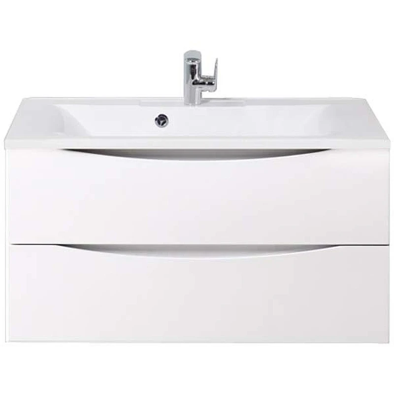 Тумба под раковину BelBagno Marino 80 MARINO-800-2C-SO-BL-P подвесная Bianco Lucido МДФ / ЛДСП