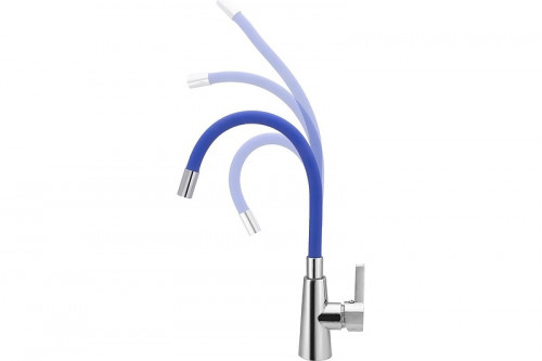 Смеситель для кухни Ekko E4205-E57 цвет Хром Синий