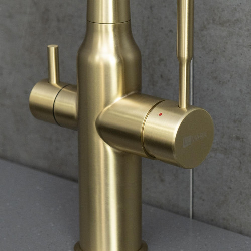 Смеситель для кухни Lemark Expert LM5083LGN-Black цвет Светлое золото Черный