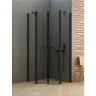 Душевой уголок New Trendy New Soleo Black 80х80 K-0616 профиль Черный стекло прозрачное