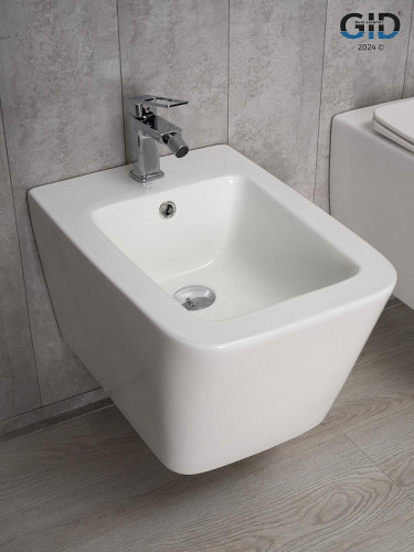 Биде Gid Cuadrado BDP-44 21109 подвесное цвет Белый