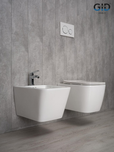 Биде Gid Cuadrado BDP-44 21109 подвесное цвет Белый