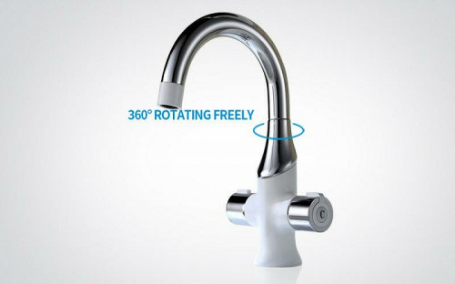 Смеситель для раковины Gappo G49 G1049 Белый Хром латунь