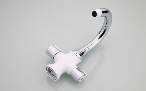 Смеситель для раковины Gappo G49 G1049 Белый Хром латунь