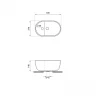 Раковина Wellsee WC Area 43 331801000 цвет Белый глянцевый