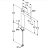 Смеситель для раковины Kludi Bozz 38286N076 Золото брашированное