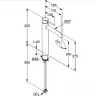 Смеситель для раковины Kludi Bozz 38286N076 Золото брашированное