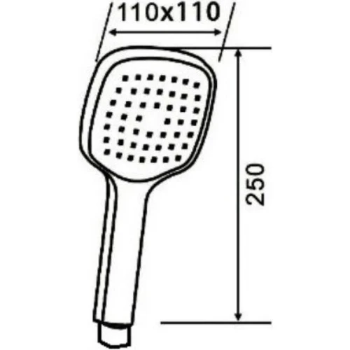 Ручной душ Orange O-Shower S04HSB Черный матовый