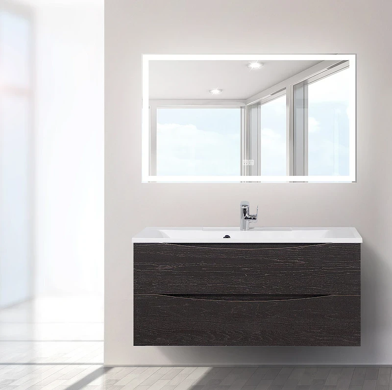 Зеркало BelBagno 100 SPC-GRT-1000-600-LED-TCH-WARM с подсветкой с подогревом с сенсорным выключателем стекло