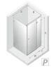 Душевой уголок New Trendy Avexa Black 100x70 R EXK-1585 профиль Черный стекло прозрачное