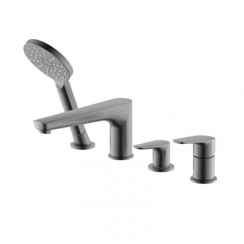 Смеситель на борт ванны Aquatek Бетта AQ1148BGM цвет Оружейная сталь