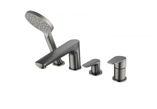 Смеситель на борт ванны Aquatek Бетта AQ1148BGM цвет Оружейная сталь