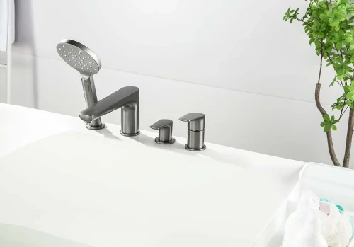 Смеситель на борт ванны Aquatek Бетта AQ1148BGM цвет Оружейная сталь