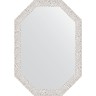 Зеркало Evoform Octagon 48x68 BY 7001 в багетной раме - Чеканка белая 46 мм стекло