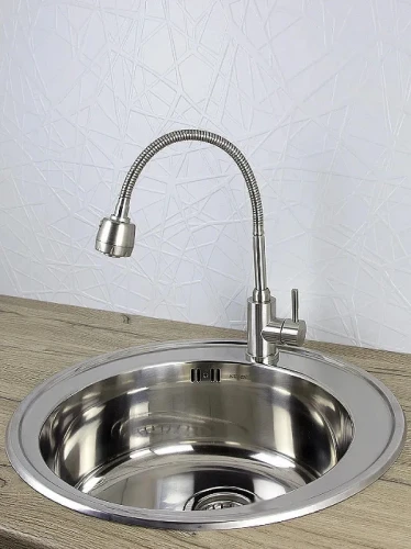 Смеситель для кухни Viko V-4414 Серебро