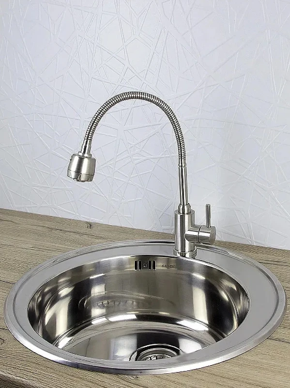 Смеситель для кухни Viko V-4414 Серебро