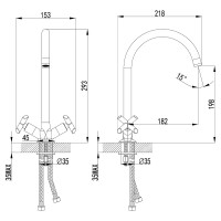 Смеситель для кухни Lemark Practica LM7504C Хром