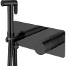 Гигиенический душ со смесителем Boheme Stick 127-BB Черный матовый латунь на стену