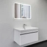 Тумба с раковиной Comforty Валдай 80 00-00019144 подвесная цвет Белый матовый