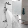 Душевая система Shevanik S4436T цвет Оружейная сталь