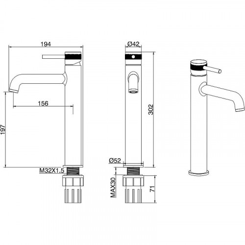 Смеситель для раковины Allen Brau Priority 5.31002-00 Хром латунь
