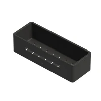 Металлическая полка Whitecross Ergo black ER2280BL цвет Черный матовый