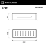 Металлическая полка Whitecross Ergo black ER2280BL цвет Черный матовый