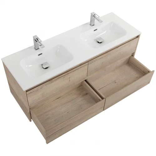 Тумба под раковину BelBagno Kraft 120 KRAFT-1200-4C-SO-2-RGB подвесная Rovere Galifax Bianco МДФ / ЛДСП