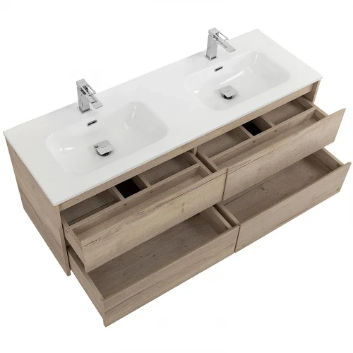 Тумба под раковину BelBagno Kraft 120 KRAFT-1200-4C-SO-2-RGB подвесная Rovere Galifax Bianco МДФ / ЛДСП