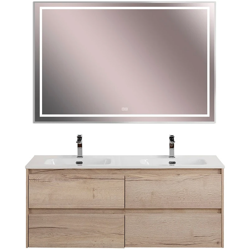 Тумба под раковину BelBagno Kraft 120 KRAFT-1200-4C-SO-2-RGB подвесная Rovere Galifax Bianco МДФ / ЛДСП