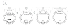 Зеркало Ravak Orbit 60 X000001574 с подсветкой круглое стекло