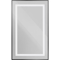 Зеркало BelBagno Kraft 50 SPC-KRAFT-500-800-SENS-NERO с подсветкой Черное с сенсорным выключателем стекло