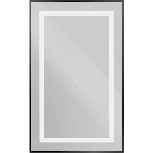 Зеркало BelBagno Kraft 50 SPC-KRAFT-500-800-SENS-NERO с подсветкой Черное с сенсорным выключателем стекло