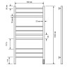 Электрический полотенцесушитель Comfysan Noumi EC-10 100x50 013936 Хром