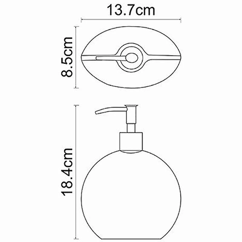 Дозатор для жидкого мыла WasserKRAFT Eider K-33399 Хром