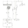 Душевая система Veconi Fossa FO-210-B-C4 цвет Черный матовый