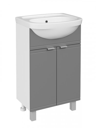 Тумба с раковиной DIWO Дмитров 50 1110115 цвет Графит