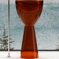 Раковина Abber Kristall 45 AT2703Opal Коричневая полиэфирная смола напольный