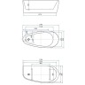 Акриловая ванна Allen Brau Priority 2 170x80 2.31002.20 без гидромассажа