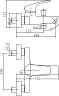 Смеситель для ванны Aquanet Static AF330-20C 237442 Хром