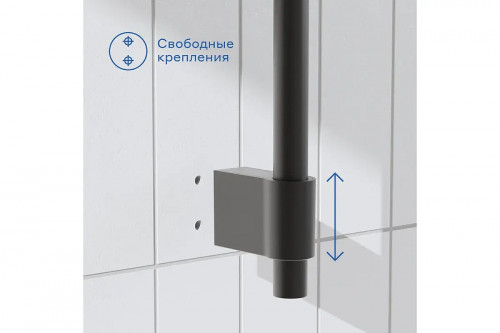 Душевая штанга Pragma 904365.HME2.B7RS.040-2 цвет Черный матовый