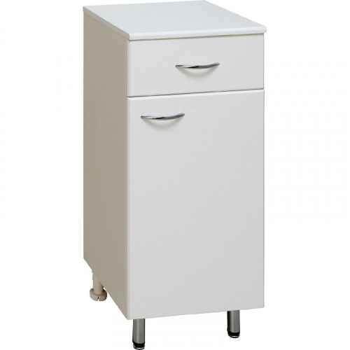 Тумба Runo Эконом 40 R 00000000117 Белая МДФ / ЛДСП