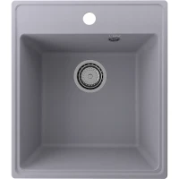 Кухонная мойка Ulgran Quartz Forte 460-05 Бетон искусственный камень (литьевой мрамор) встраиваемый