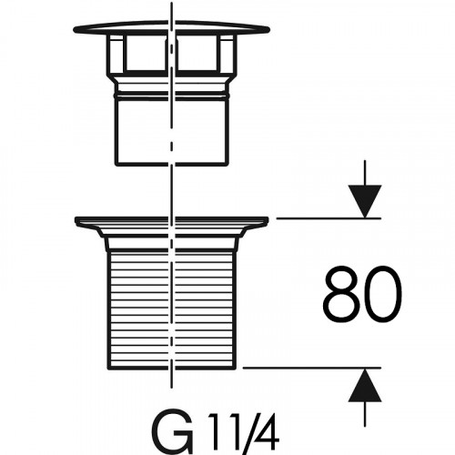 Донный клапан Geberit 152.080.14.1 Черный матовый